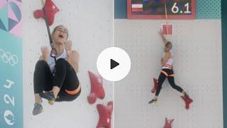 Poland's Aleksandra Miroslaw has taken the first climbing gold medal at the Paris Olympics 2024