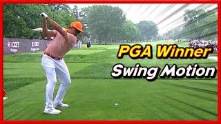 PGA Winner "Rickie Fowler" Fantastic Driver-Iron Swing & Slow Motions