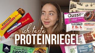 XXL PROTEINRIEGEL TEST (ESN, Barebells, Rocka Nutrition, Misfits,...) // annrahel