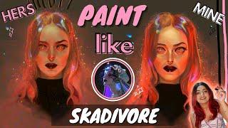 SKADIVORE TUTORIAL | Pauline Voß Style Study [How To Paint Magical, Witchy, Fantasy Character Art!]