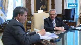 ALBERTO FERNÁNDEZ se reunió con el ministro de Economía, SERGIO MASSA