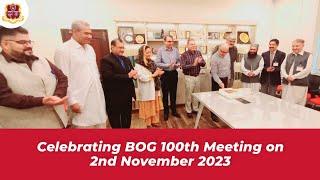 100th BOG Meeting | MTI | KTH - KMC - KCD | 2nd November 2023