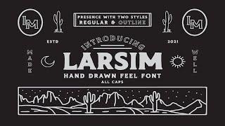 LARSIM Font + Extra Free Download