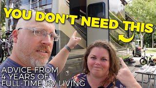 RV GEAR YOU DON'T NEED! Stop Wasting Your Time and Money