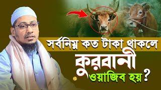 সর্বনিম্ন কত টাকা থাকলে কোরবানি ওয়াজিব হয়? | Mufti Anisur Rahman Ashrafi | new ashrafi waz