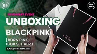 UNBOXING BLACKPINK 2nd Album Born Pink [BOX SET Ver.] (Black/Gray/Pink Ver) 블랙핑크 2집 앨범 본 핑크 박스 세트 버전
