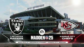 Madden 25 - Las Vegas Raiders @ Kansas City Chiefs - Week 13 Black Friday Football