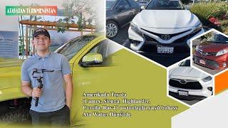 Amerikada  Toyota: Camry, Sienna, Highlander, Corolla, Rav4  ulaglaryň bahasy : Ata Watan Dünýäde-10