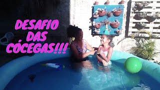 DESAFIO DAS CÓCEGAS NA PISCINA - SESSÃO DE CÓCEGAS COM MINHA MÃE 