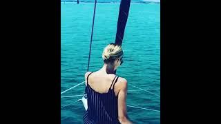 Laura Vandervoort Amazing day on the Catamaran with great friends!!!