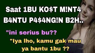 Saat bercerita dengan ibu kos (cerita audio)