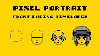 Pixel Art Portrait | Timelapse and Commentary