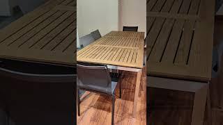 #ropefurniture #ropechair #ropeweaving #ropetable #table #ourdoortable #HPL #sinteredstone