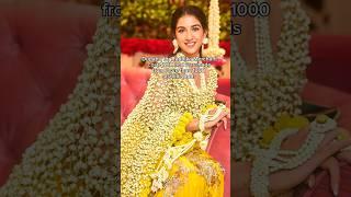 How to do dupatta for Radhika Merchant #ambani #flowers #decoration #wedding