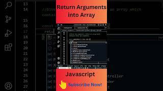 "JavaScript Challenge: Transforming Function Arguments into an Array" #new #video #javascript #2023