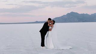 Bonneville Salt Flats Utah | Utah Wedding Videographer | Trevor & Abigail