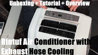 Rintuf Air Conditioner w. Exhaust Hose Cooling / Dehumid / Valving / Heating Unboxing & instructions