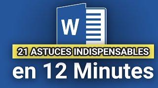 Word : 21 TRUCS et ASTUCES pour l'utiliser comme un PRO [ tuto gratuit pour débutant sur Word ]