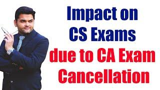 Impact on CS Exams due to CA Exam Cancellation