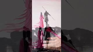 深情不及久伴，厚爱无需多言，我待你与别人不同，可你始终不懂。我不主动找你，不是因为你不重要，而是我不知道，我在你心里还重不重要。#原创视频 #大话西游#至尊宝与紫霞仙子 #水墨写意 #手绘