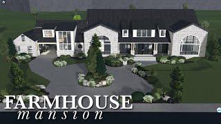 Giant Farmhouse Mansion Bloxburg Speedbuild