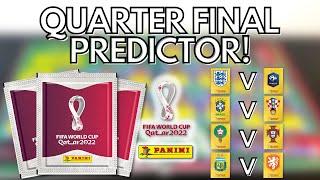 PREDICTING THE QUARTER FINAL RESULTS! | PANINI FIFA WORLD CUP 2022 QATAR STICKERS | 14 PACK OPENING!