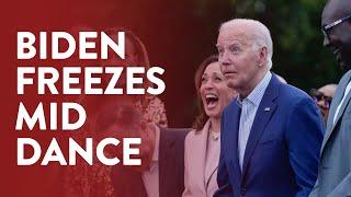 Joe Biden 'freezes' mid-dance at White House concert