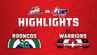 Swift Current Broncos at Moose Jaw Warriors 11/26 | WHL Highlights 2024-25