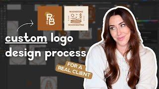 How I Design CUSTOM Logos (Adobe Illustrator and Procreate)