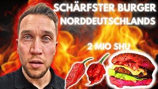 I'm trying the hottest burger in Northern Germany - can YOU do it? With over 2,000,000 Scoville ️