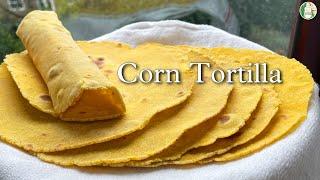 Soft corn Tortilla recipe Quick & Easy Tortilla recipe - Sattvik Kitchen