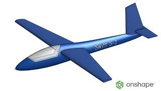 Surface Modeling in Onshape:  Design a Sleek Glider Airplane