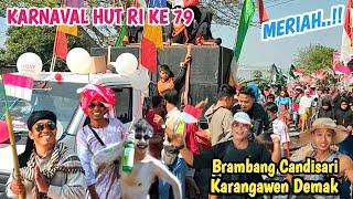 Kemeriahan Karnaval HUT RI Ke 79 Di Desa Brambang Candisari Kec Karangawen Kab Demak