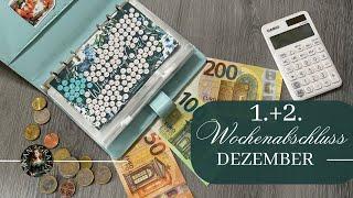 1.+2. Weekly BUDGET I Dezember I echte Einnahmen & Ausgaben I Wochenabschluss #budgetieren