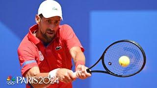 Novak Djokovic reaches Olympic singles QFs for a record fourth time | Paris Olympics | NBC Sports