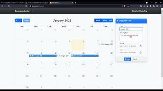 Event CRUD in FullCalendar using PHP and jQuery Tutorial DEMO