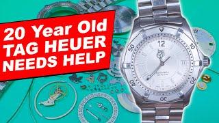 Tag Heuer 2000, 20 Years Old - Needs TLC Now - ETA 2824 watch repair tutorial