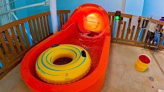 The Swahili Swirl Bowl Water Slide at Kalahari Indoor Water Park, Texas