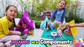 JUGAMOS en el CAMPAMENTO de BARBIE️