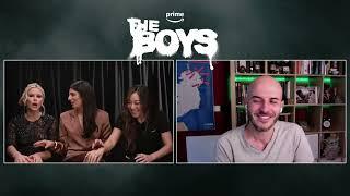 The Boys 4: Erin Moriarty, Claudia Doumit Karen Fukuhara tra politica e... sangue finto!