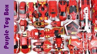 35 Red Transformer Toys, Dinosaur Animal Car Airplane Robot Toys