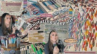 ANNOTATING DEEP DIVE  how i annotate, staying organized, my annotated books, materials to use..