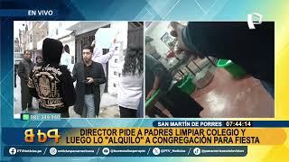 Padres denuncian que director les pidió que limpien colegio y luego lo "alquiló" a congregación