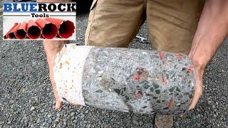 BLUEROCK Diamond Core Bit Concrete and Rebar Wall Drilling Demo