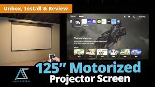 AKIA Screens 125” Electric Motorized Projector Screen Reviewed by Diesel Legiance - AK-MOTORIZE125H
