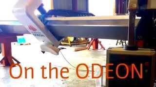 Poseidon Odeon Bridge Saw For Granite Offers Easy 1-Touch Switch to Miter Position!