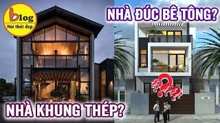 Nên xây nhà cấp 4 khung thép hay nhà đúc bê tông?