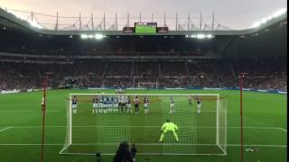 PATRICK VAN AANHOLT FREE KICK SUNDERLAND VS EVERTON 3-0 11/5/16