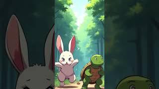 سباق الأرنب والسلحفاة خطوة معًا نحو الفوز!  الأرنب السريع السلحفاة الحكيمة kidsstory