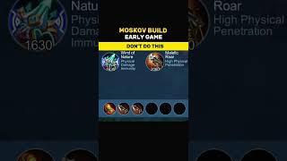  Moskov Build Early Game Tutorial by Renyaaa